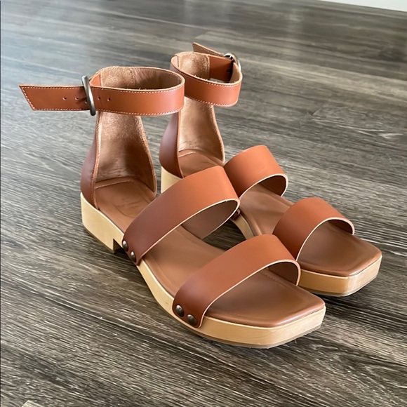 Emerson Fry Shoes - Emerson Fry Clog Low Sandals Women’s Size 8.5 Tuckernuck Cognac Leather Brown